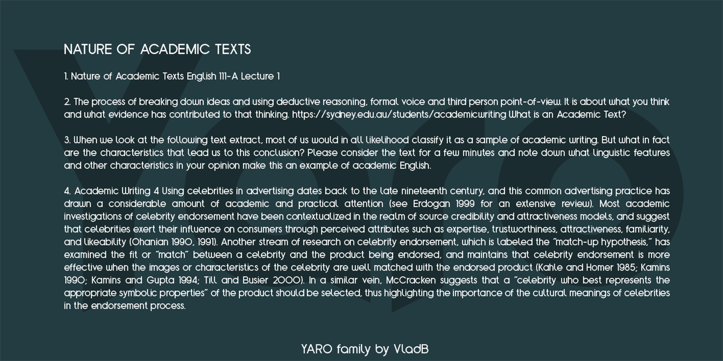Yaro St Font preview